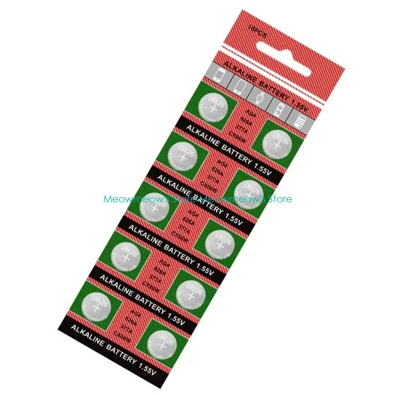 W91A 10PCS/20PCS AG4/377/LR626バッテリーボタンコインセルバッテリー