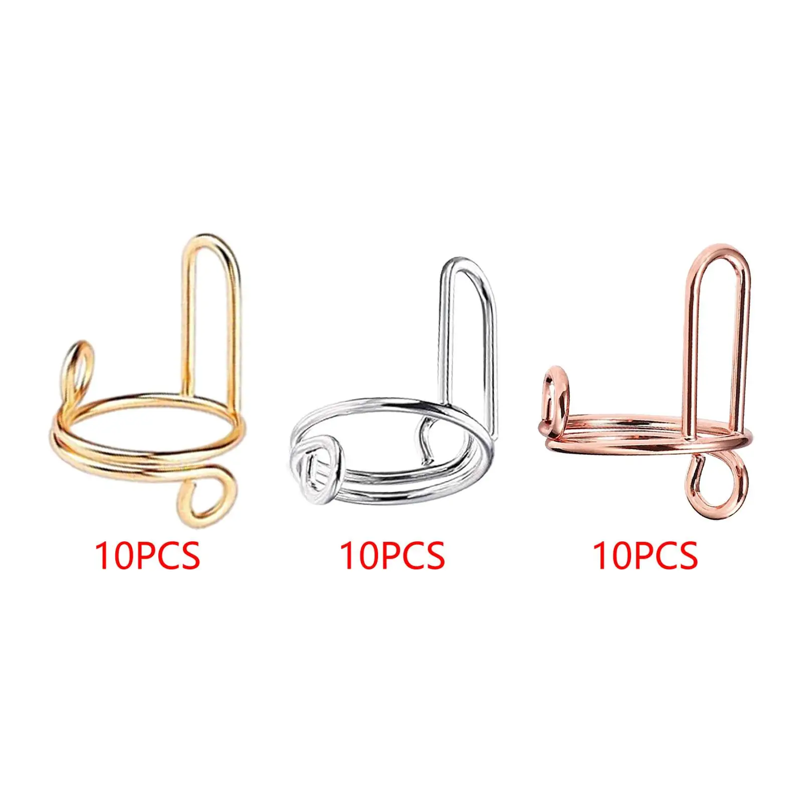 Set di 10 anelli per unghie rimovibili per decorazioni per unghie Halal