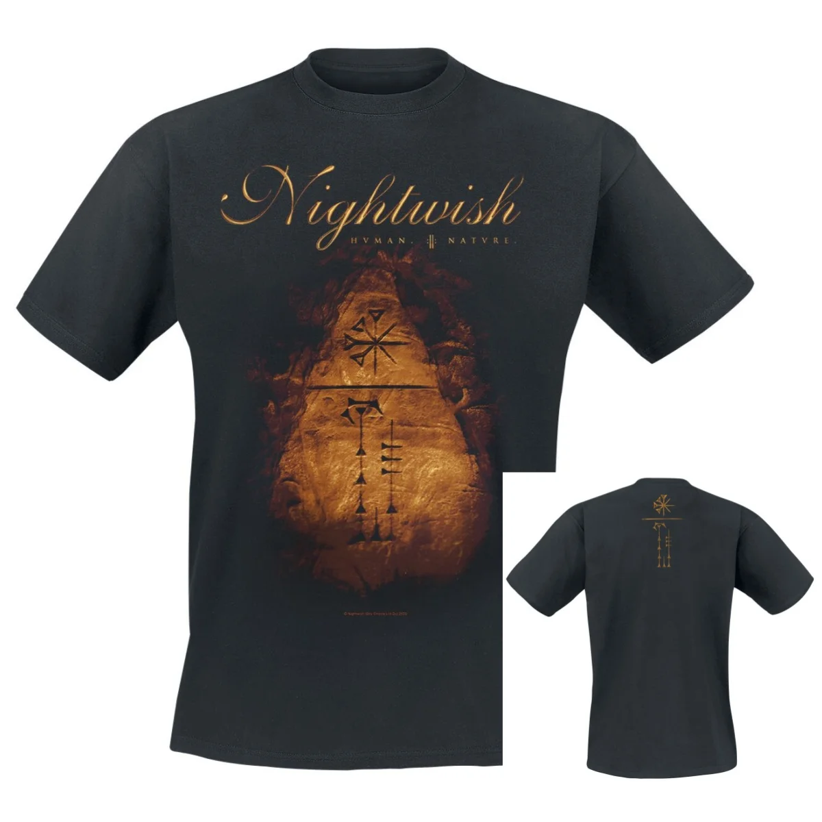 Human Nature Nightwish Band T-Shirt 100% Cotton Graphic Tee 