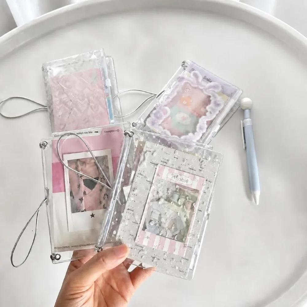 Durable PVC TN Notebook Cover Polka Dots Print with Zipper Pocket Travel Notebook Sleeve Clear Passport Holder