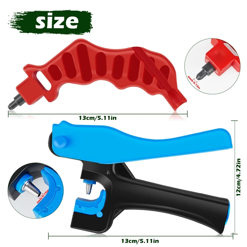 2Pcs Garten 4mm Grip Loch Puncher Bewässerung Schlauch Punch für Tropfer Einsetzen 16/20/25mm PE Rohr Öffnung Loch Hand Werkzeuge