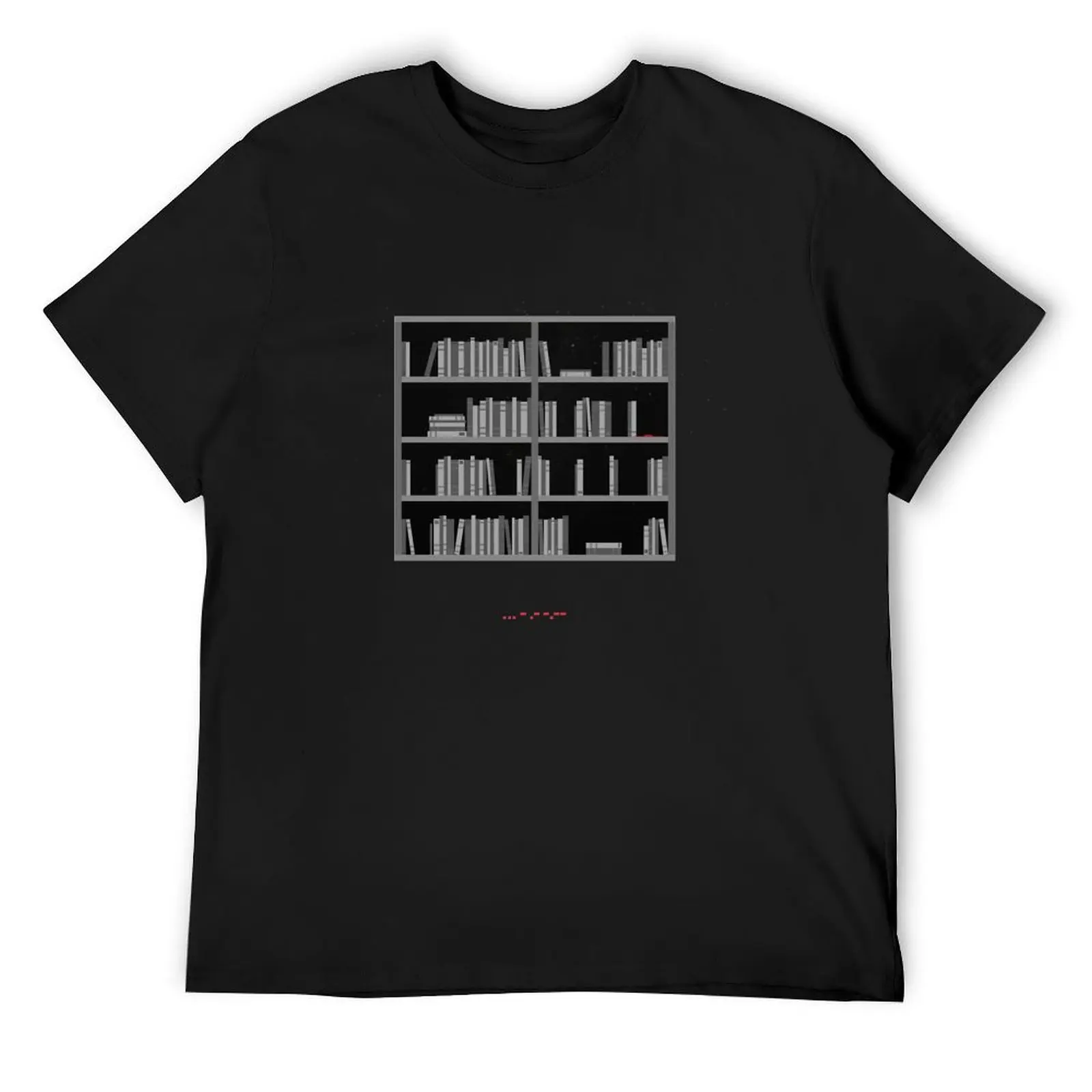 Interstellar Bookshelf T-Shirt vintage anime shirt graphics mens t shirts casual stylish