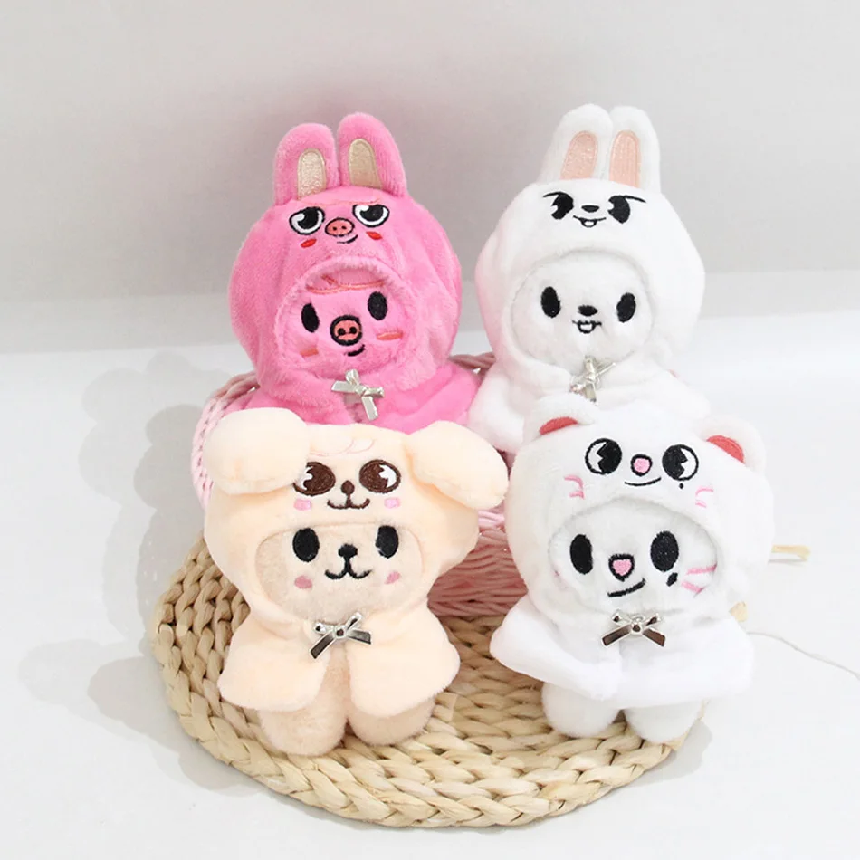13CM Plush Toy Kawaii  Stray Kids Wolf Plush Cartoon Stuffed Animal Doll Kawaii Companion Toys Giftids view 6