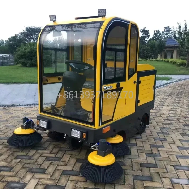 

Wholesale Industrial Electric Floor Riding Road Sweeper 4 Wheels Pure Electric Road Sweeper for Sale