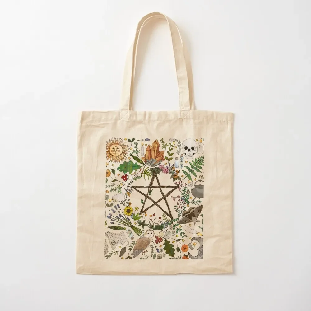 

Wicca Pattern Tote Bag canvas tote bag shopper bags tote bag screen