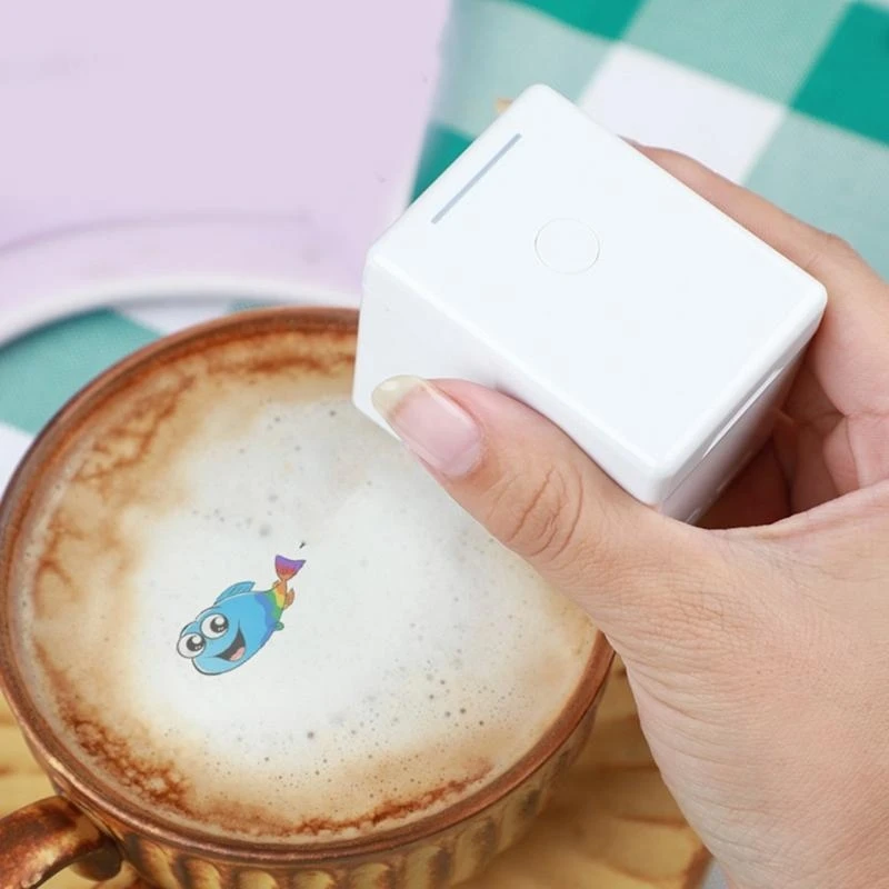 N2UB Handheld Inkjet Printer voor Creative DIY -projecten op Cookie en Latte Art Cake Coffee Coffee Dessert