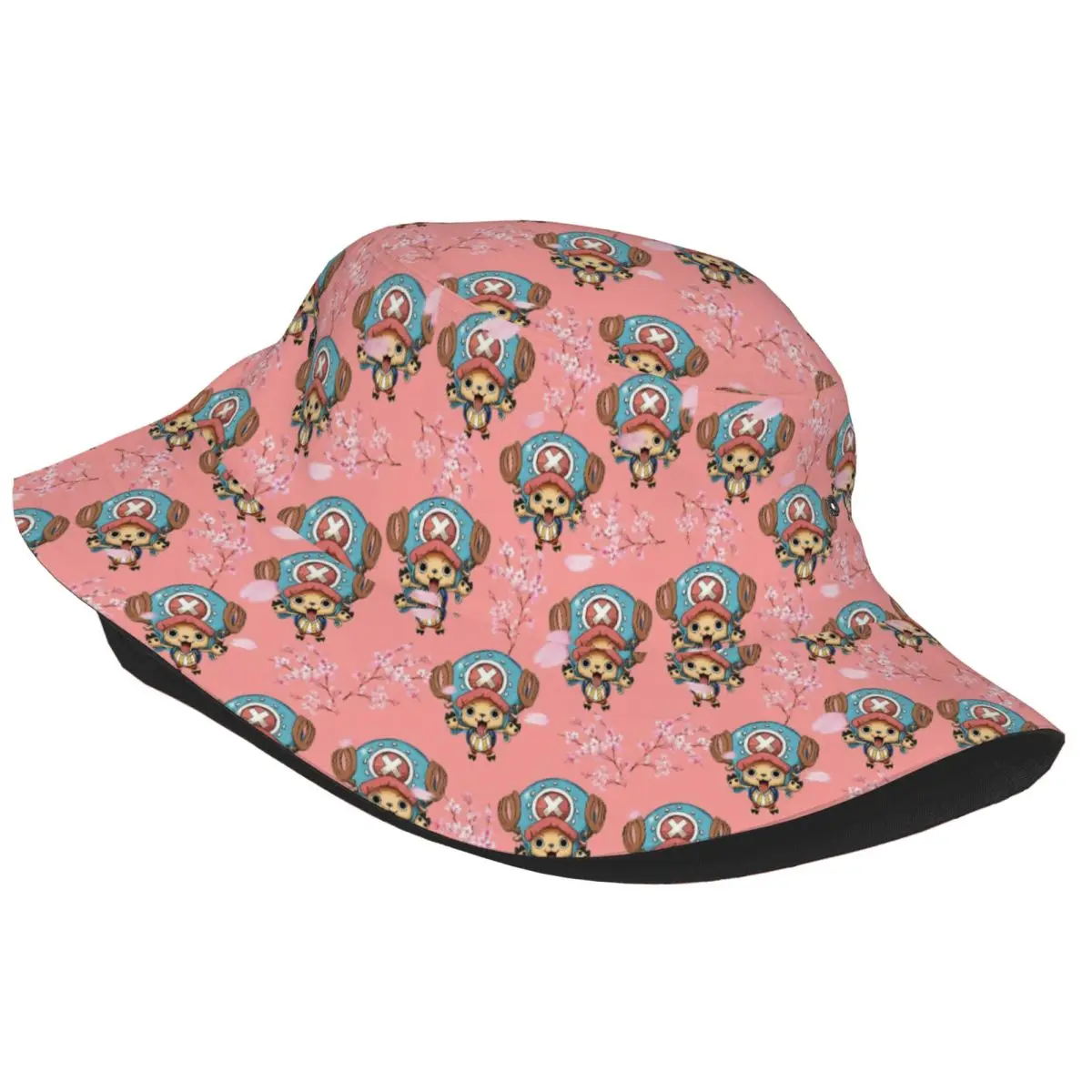 Tony Tony Chopper Bucket Hat for Girl Summer One Piece Anime Hat Hip Hop for Outdoor Sport Fishing Fisherman Hats Ispoti Hat