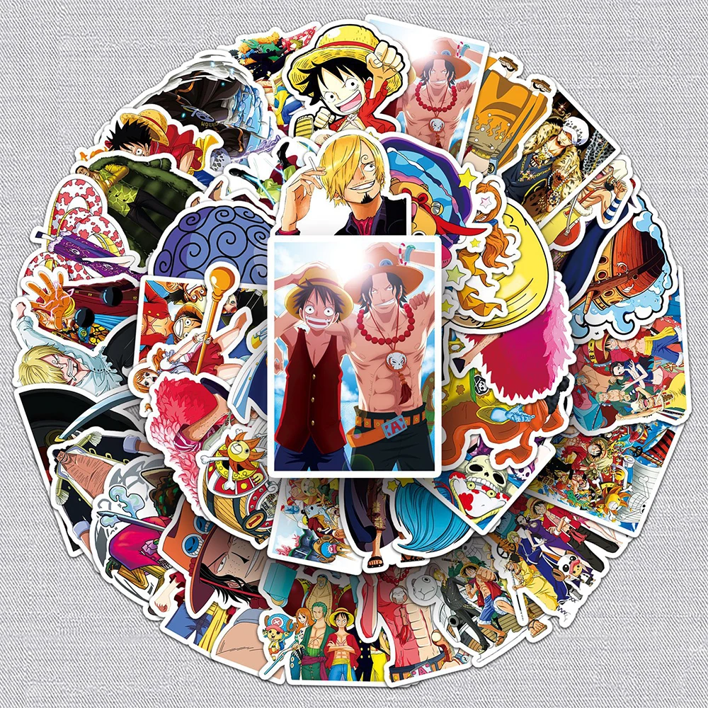 10/30/50pcs ONE PIECE Cartoon Graffiti Stickers Cool Anime Waterproof Decal DIY Laptop Phone Diary Classic Manga Sticker Kid Toy