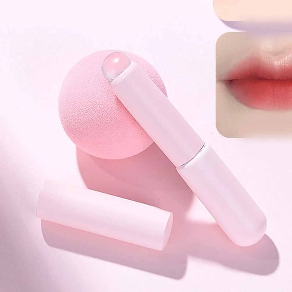 3 pezzi pennello per labbra correttore strumento applicatore balsamo lucido rossetto trucco in silicone per donne bacchette in gel di silice pennelli da viaggio