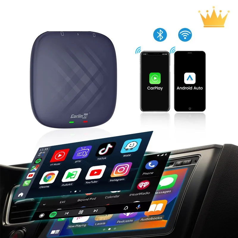 

Carlinkit new customization 8G+128GB Magic Box Portable Carplay android 13 System Wireless Android Auto Carplay Ai Box