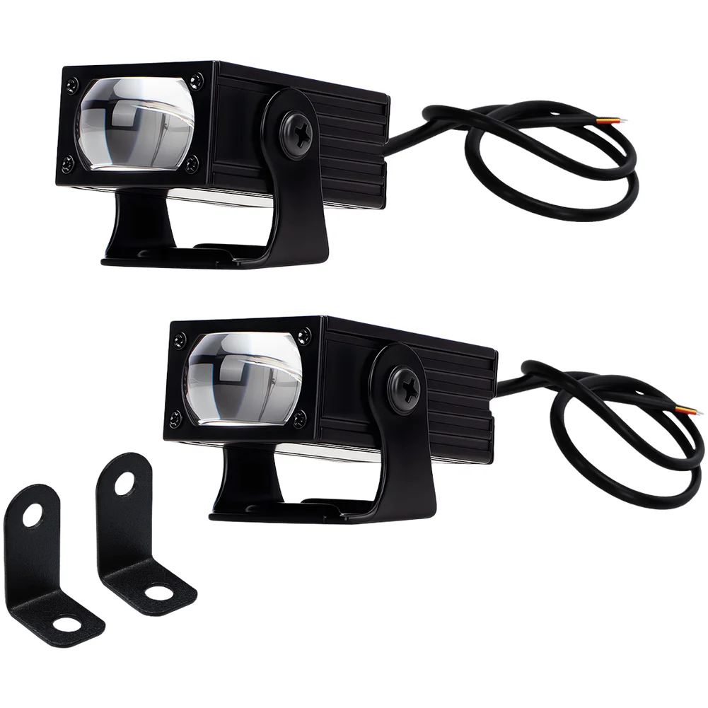 

High Low Beam LED Motorcycle Light Night Riding White Yellow Optical Lens Penetration Easy Plug-and-play Installation