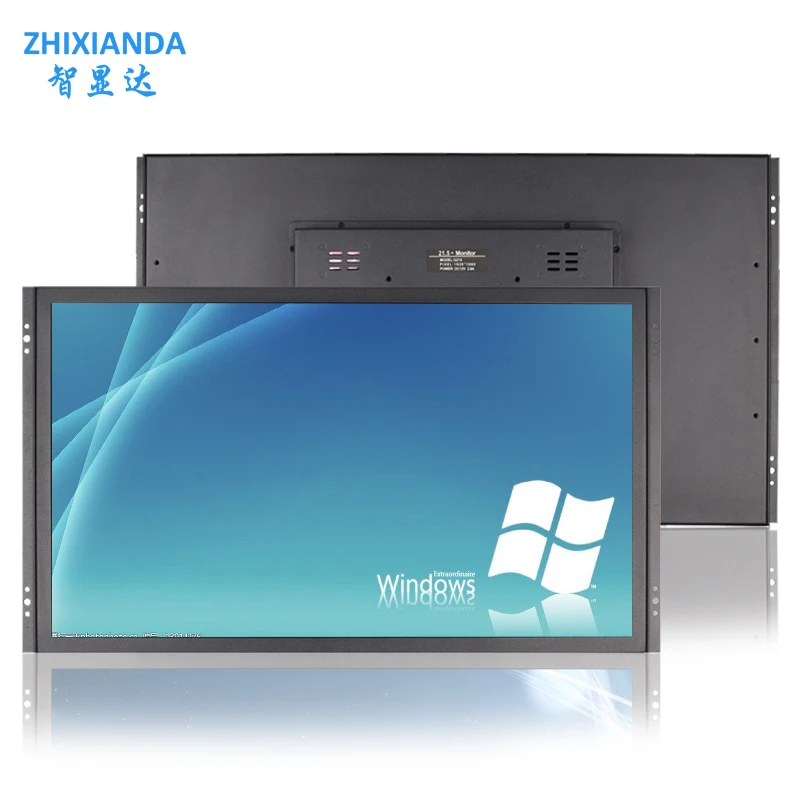 Open Frame 21.5 Inch 1920*1080 10 Point Capacitive Multi Touchscreen Monitor For Kiosk Wall Mount Panel LCD Display HDMI VGA DVI