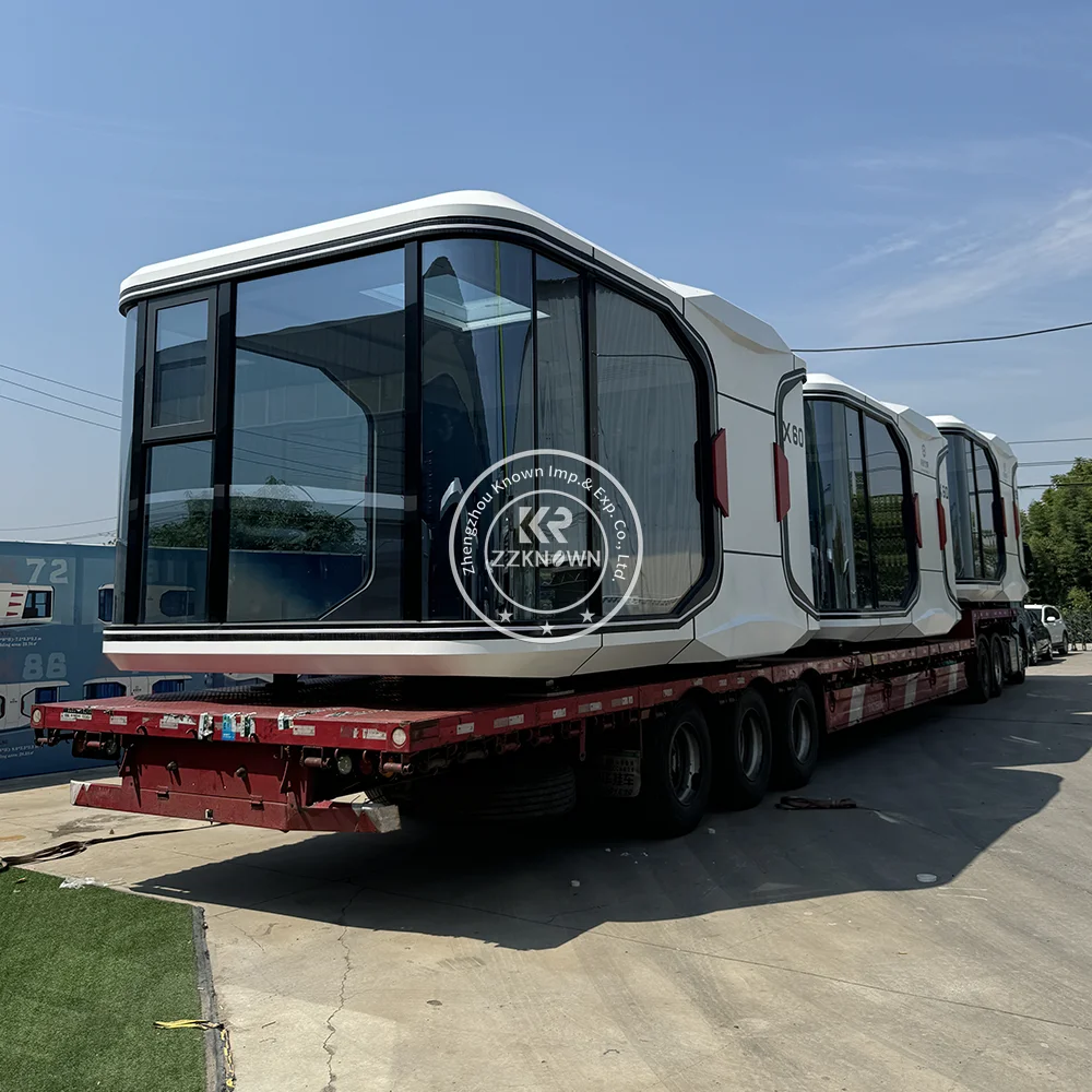 High Quality Luxury Capsule Houses Prefabricated Space Capsule Modern Mobile Fireproof Container House