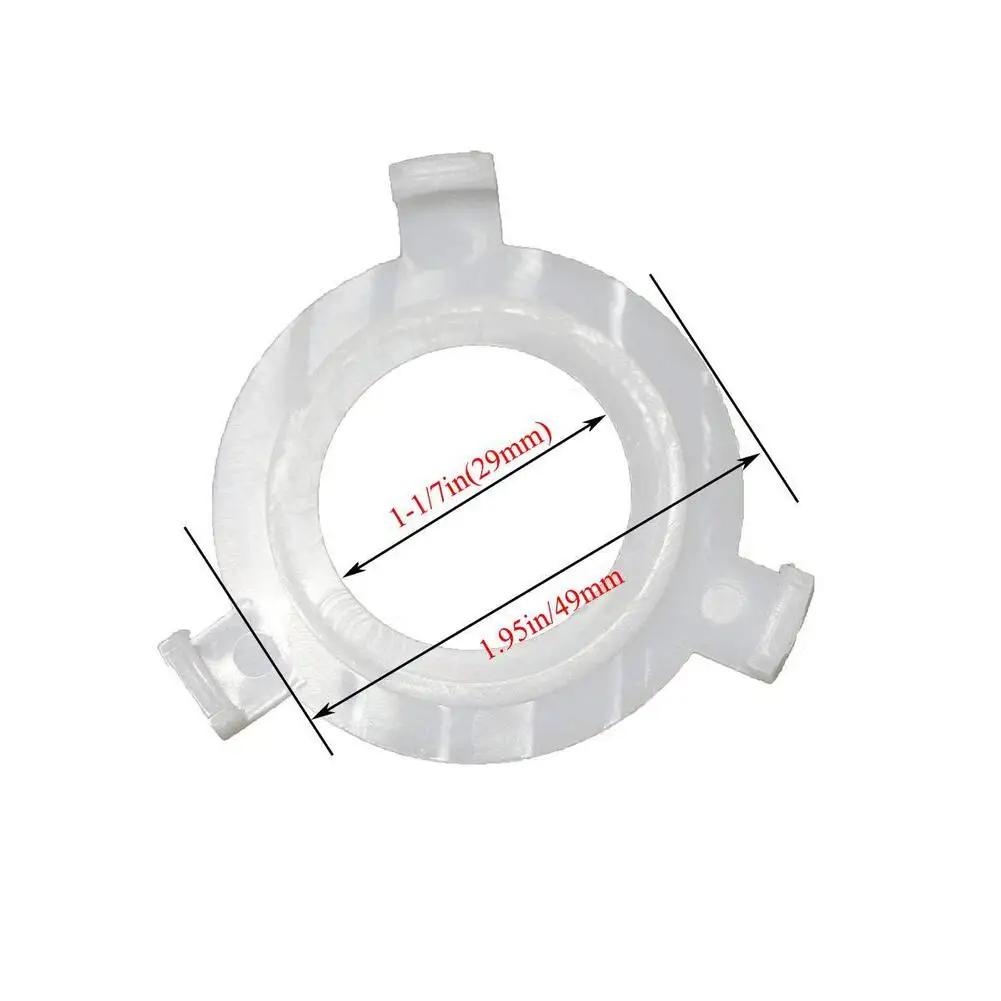 White E27 to E14 Lampshade Reducer Ring 5 Pack Plastic Adapter for Table Wall Floor Lamp Fixture Use 29mm Inner 49mm Outer