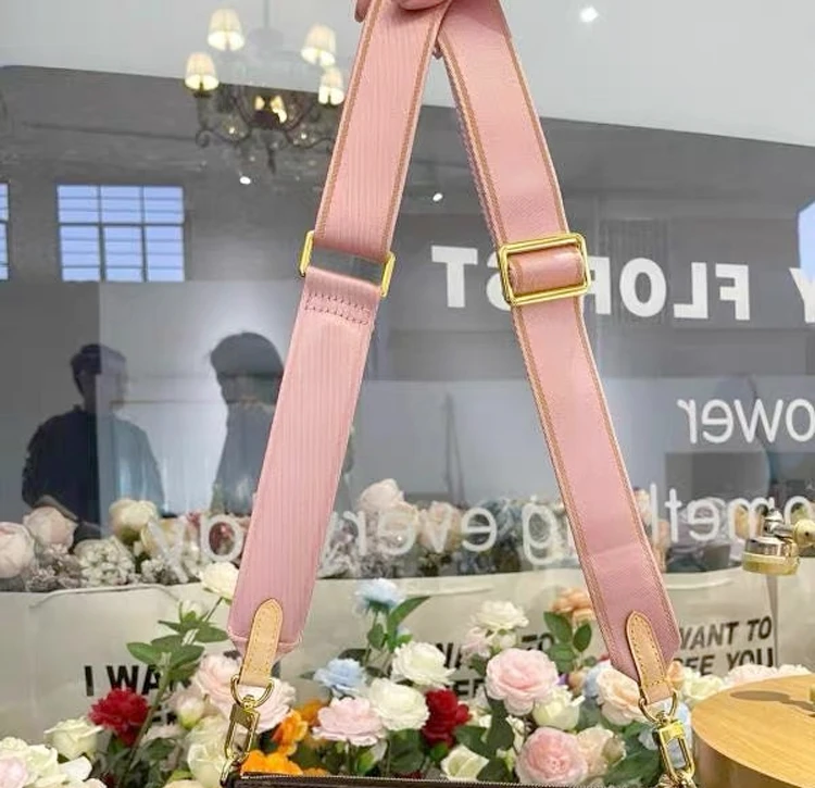 Luxury Bag Shoulder Strap Replacement 5-in-1 Crossbody Adjustable Small Presbyte Bag with 3.8cm Width