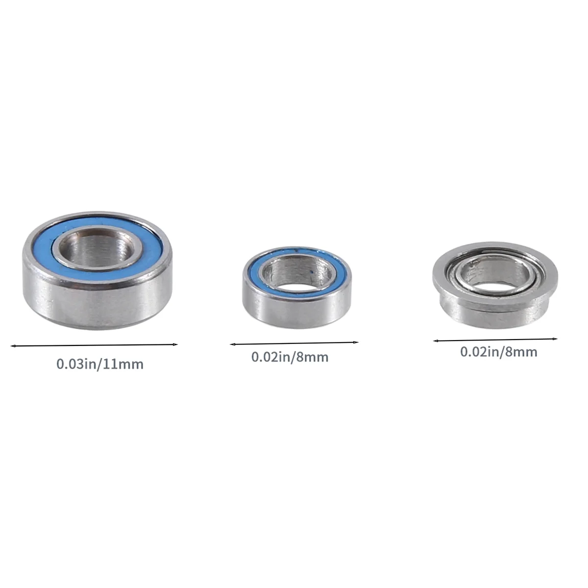 M09K24Pcs Sealed Bearing Kit for Tamiya MF-01X MF01X RC Car Upgrade Parts Accessories