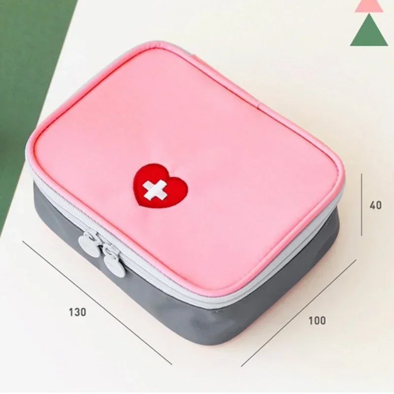 Kit di pronto soccorso all'aperto borsa da viaggio casa campeggio portatile Mini Pink Medical Pouch borse per la conservazione della pillola Kit di sopravvivenza di emergenza 1 pz