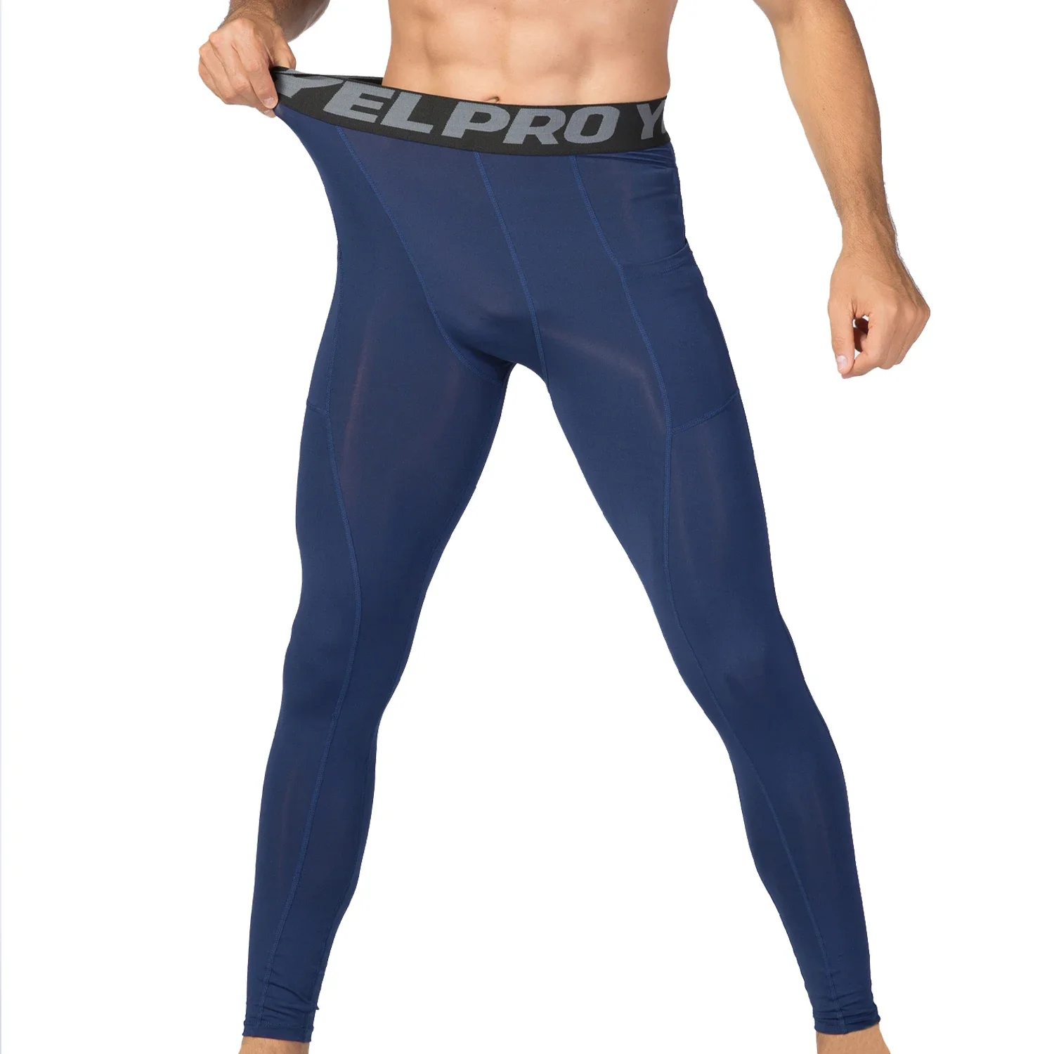 Pantalon de compression à séchage rapide pour homme, collants d'entraînement, de gym, de fitness, de jogging, de sport