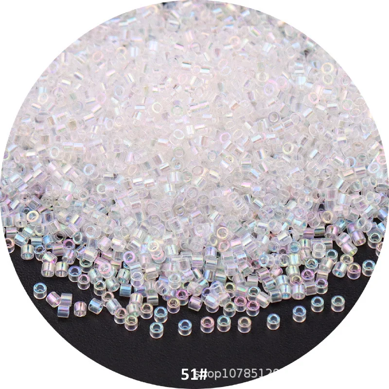 1000 Stück 1,6 mm metallische Glasperlen 11/0 lose Abstandsperlen für Handarbeiten, Schmuckherstellung, DIY-Charms, handgefertigtes Nähen