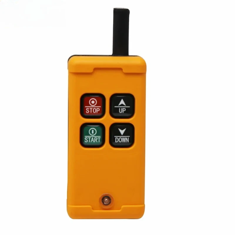 Low Cost Buttons SingIe Speed Industrial Wireless Radio Crane Remote Control Switches Hoist Track Crane Lift Controller