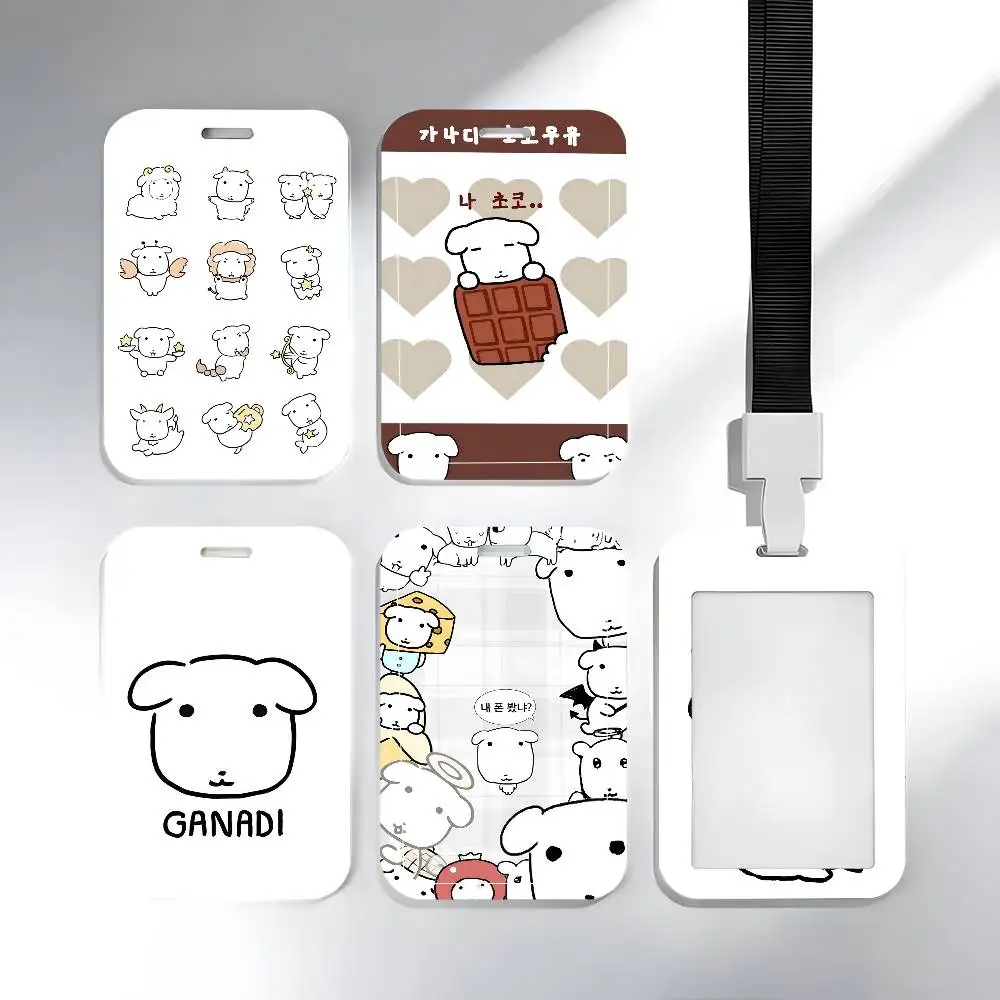GANADI Cartoon Lanyard Card Holders Student ID Card Holders Neckband Card Holders Access Control Accessories Gifts