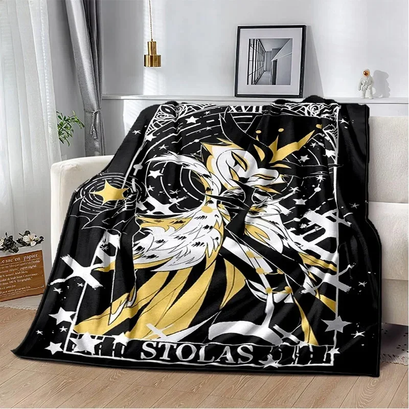 2026 3D Printing Anime Helluva Boss Cartoons Hotel Soft Blankets,Keep Warm Throw Blanket For Picnic Beds Sofa Home Bedroom Gift