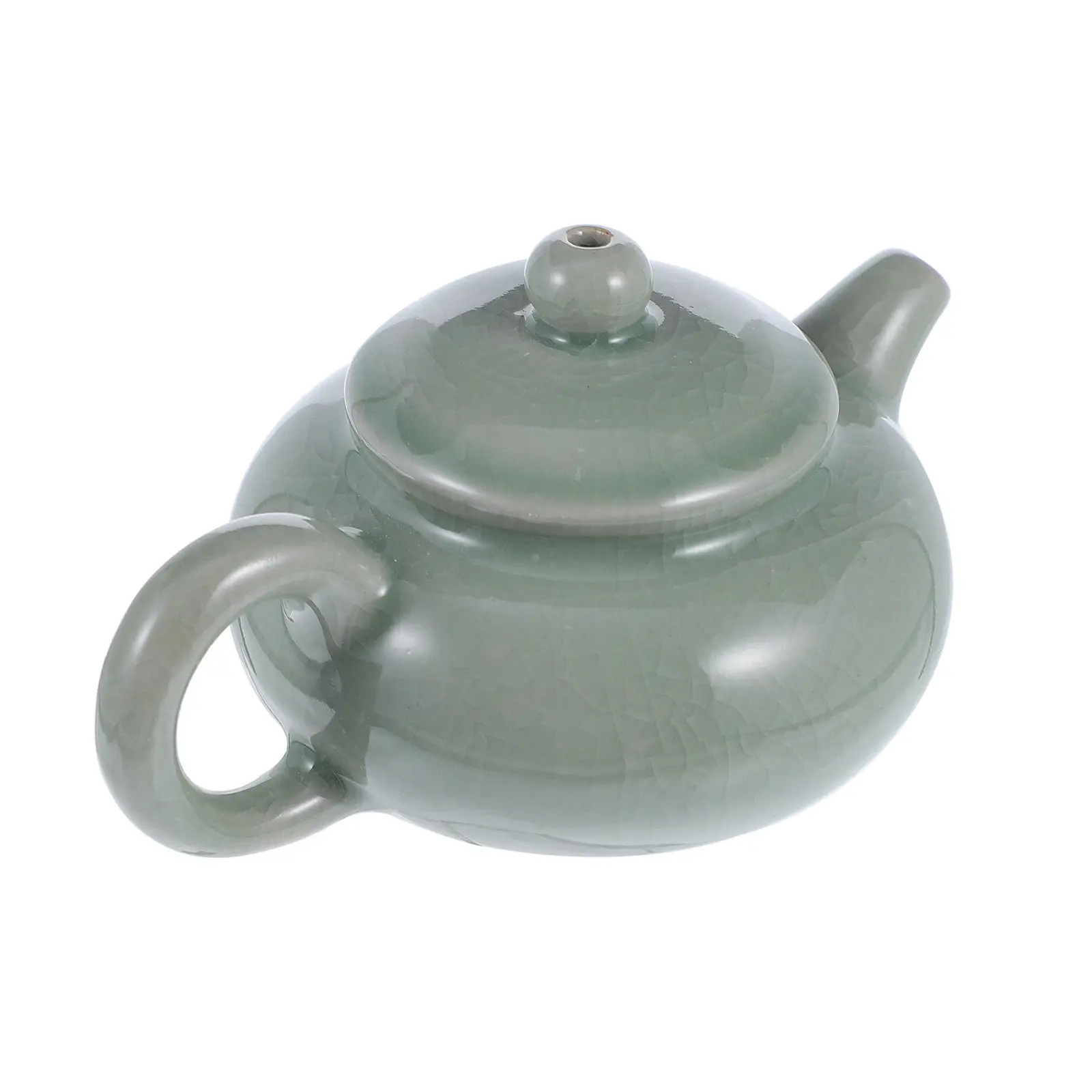 1Pcs Teapot Shaped Water Dropper Ceramic Calligraphy Water Dropper for Ink Grinding Smooth Edges Portable Lightweight Chinese