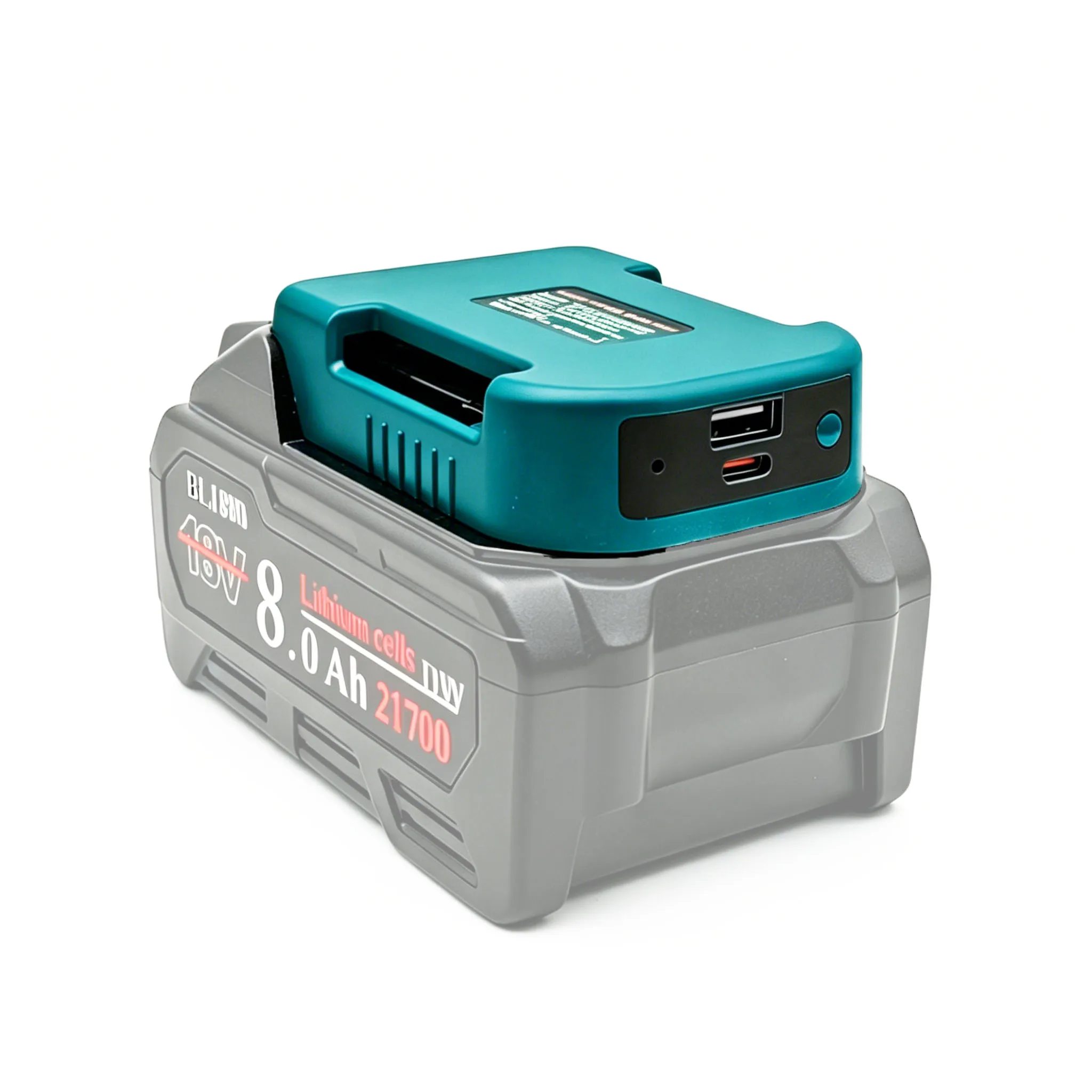 BL1830 Belt Buckle Fixed Hanger For Makita 18V Lithium Ion Battery Type-C USB Power Bank Holder Charger Adapter Fast Charging