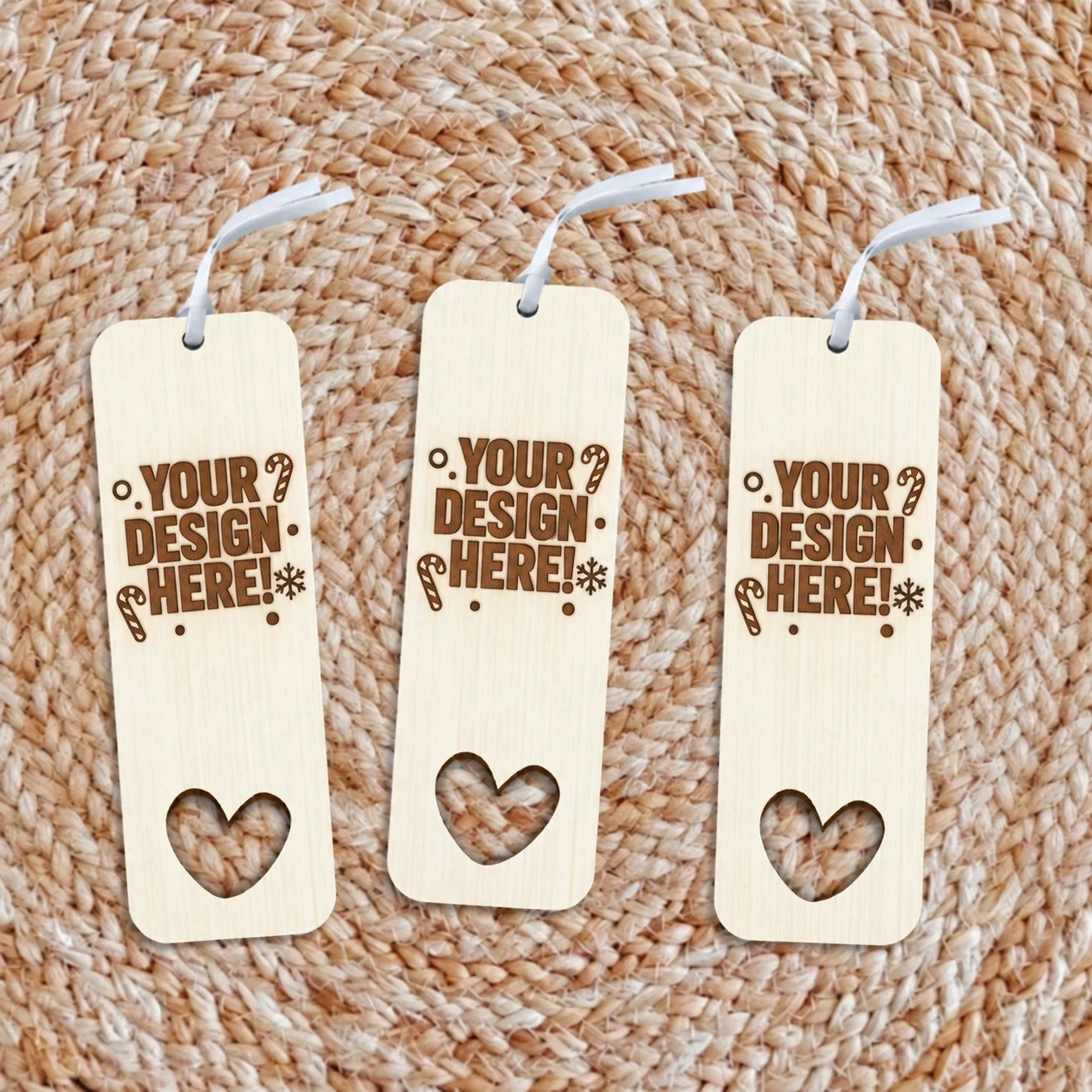 Personalized Engraved Gift - 10 шт. Персонализированные деревянные закладки с