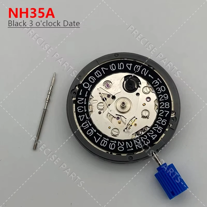 genuine-japanese-movement-nh35-black-3h-date-automatic-watch-replaced-with-nh35a-4r35-high-precision-24-gemstones