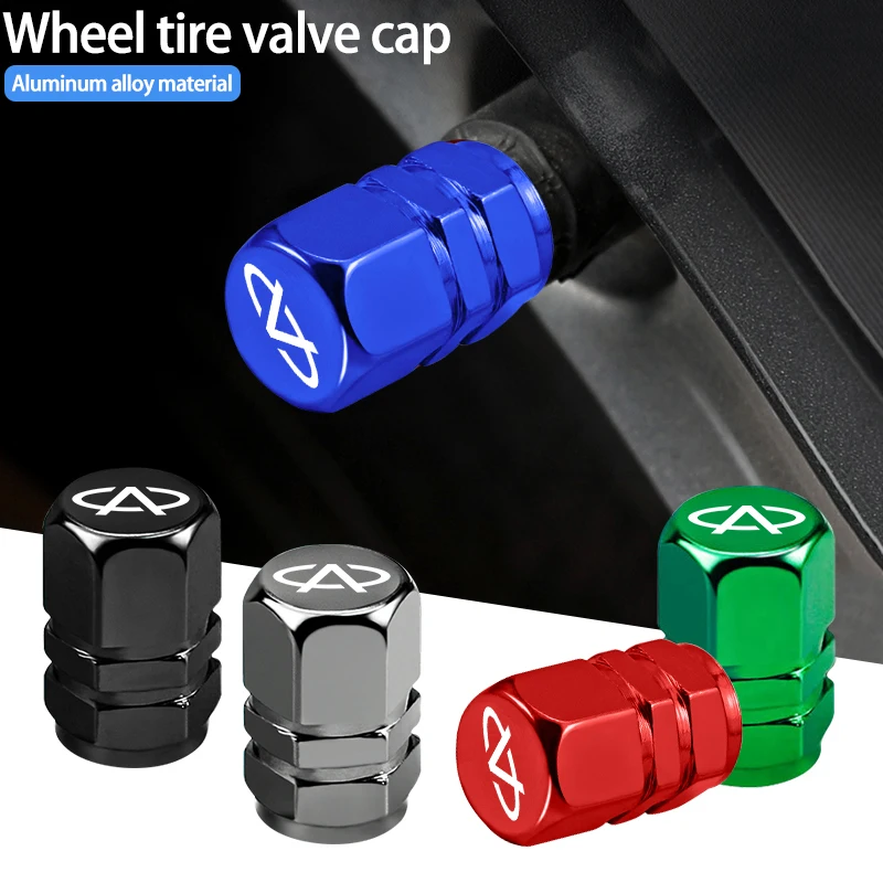 4Pcs Car Wheel Tire Valve Caps Metal Waterproof Dust Covers For Chery Omoda Tiggo 7 Pro 4 3 Fulwin 2 Arrizo 6 QQ 5x X1 5 3 5 Gx