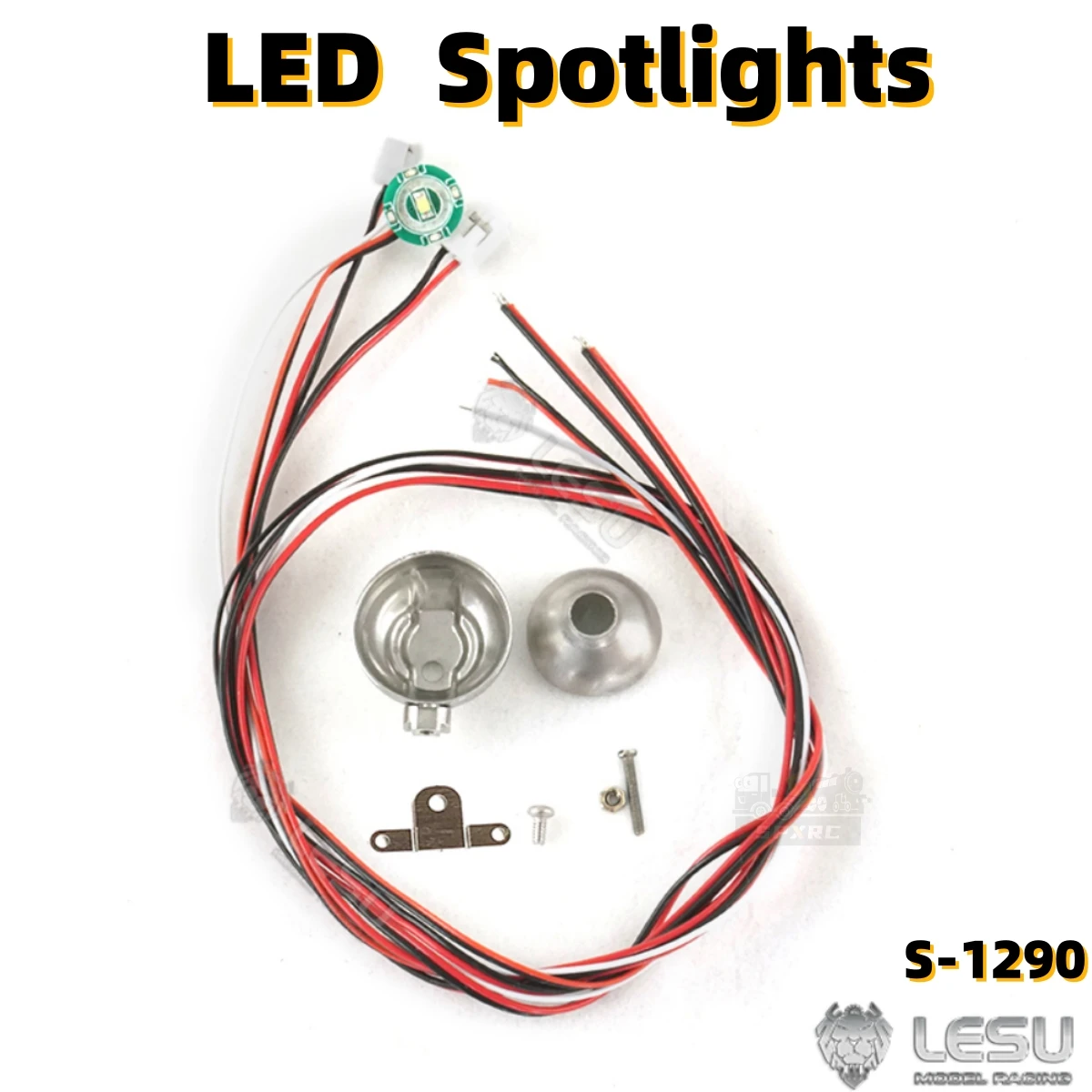 

Spotlights Lighting LED PCB S-1290 For 1/14 Tamiya RC SCANIA Man Lesu Actros Trailer Truck And Construction Machinery Modified