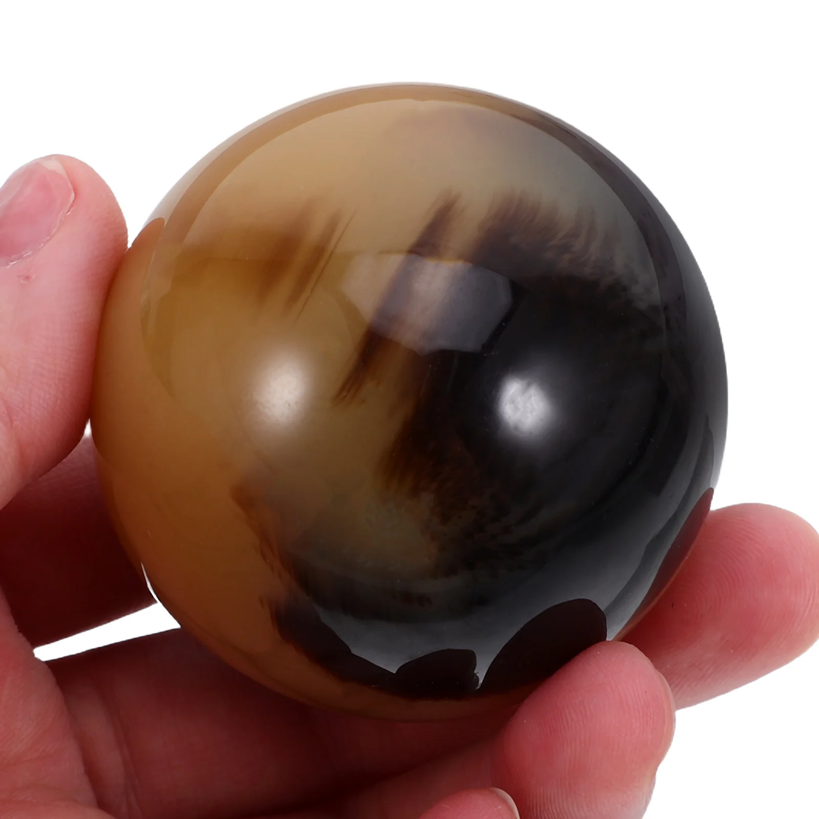 

2Pcs Resin Hand Exercise Balls Vibrant Color Smooth Surface for Hand Muscle Strengthening Finger Wrist Massage Portable Travel