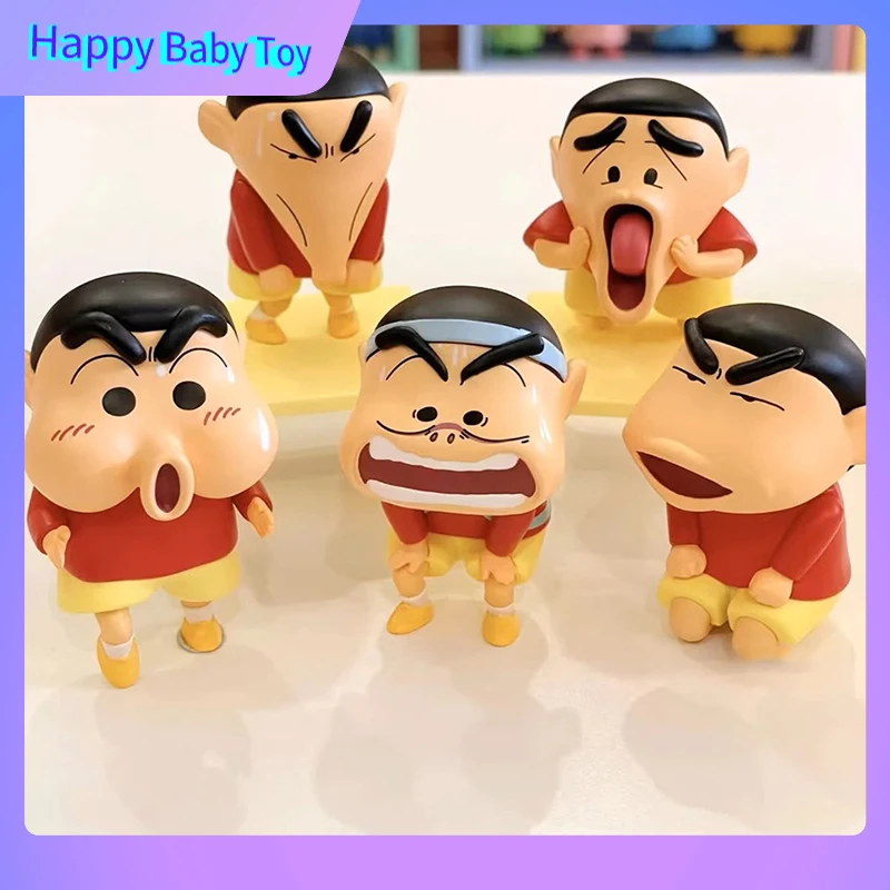 

100%Genuine 52Toys Crayon Shin-Chan Strange Emoticon Series Blind Box Vinyl Face Doll Desktop Ornament Collection Birthday Gifts