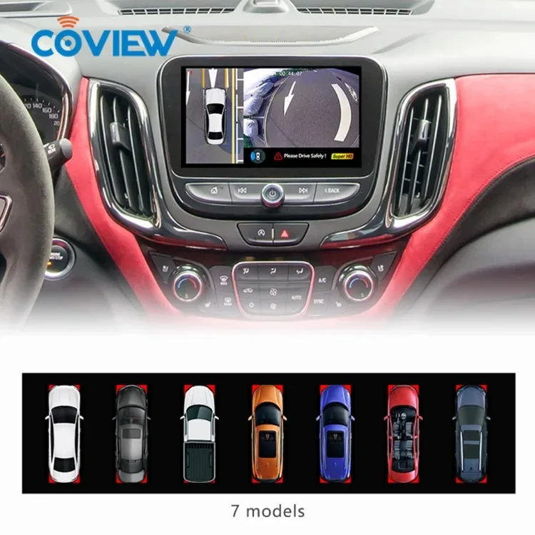 3D 360 Degree Round Rear View Surround Car DVR Reverse 4 Camera Kit Parking Sensor System 24Truck Backup Side 360 Car Camera