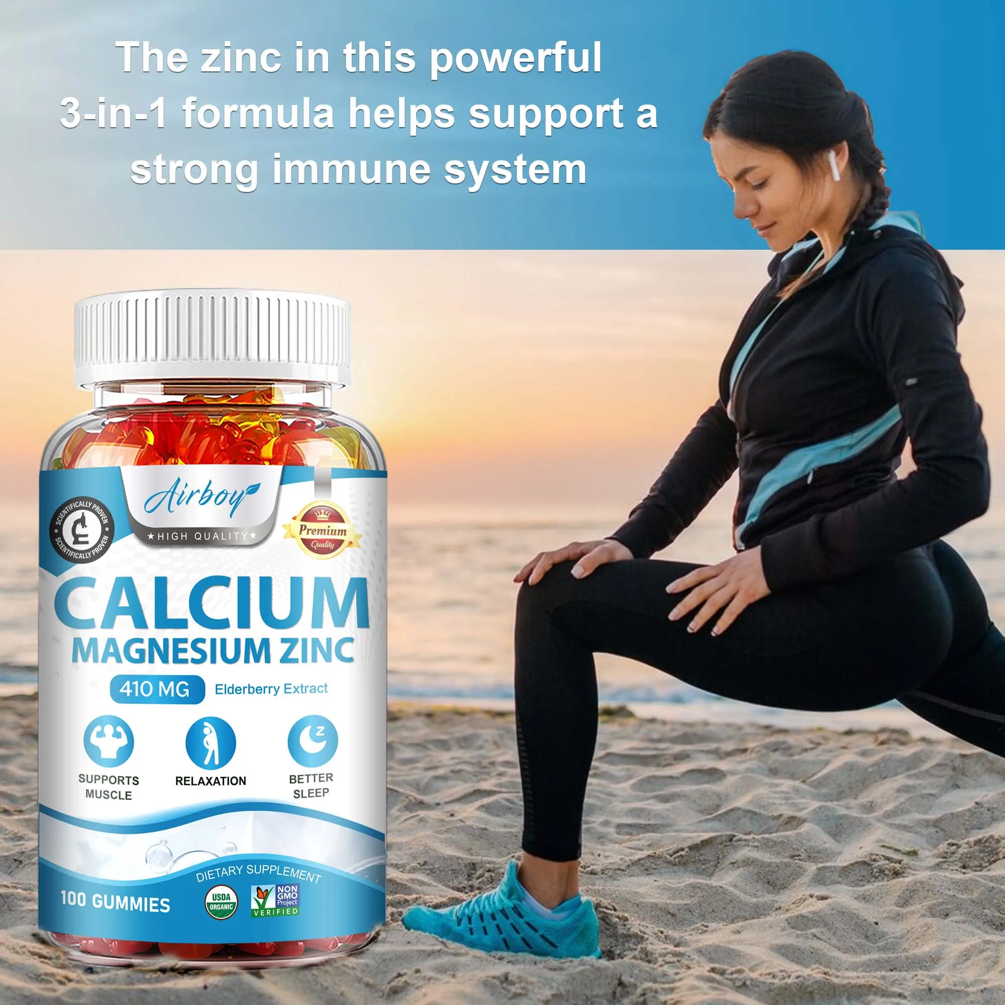 

Магниевые цинковые жевательные конфеты с кальциями — уменьшают стресс и тревогу, поддерживают сильные кости, здоровье суставов и сердца, повышают иммунитет