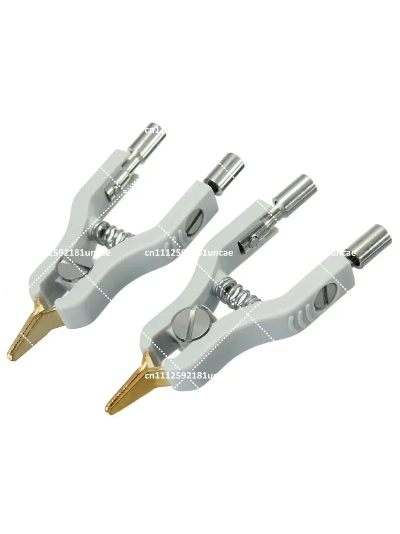 2Pcs Copper Test Clip Bridge Test Clip Microresistivity Clamp Testing Accessories