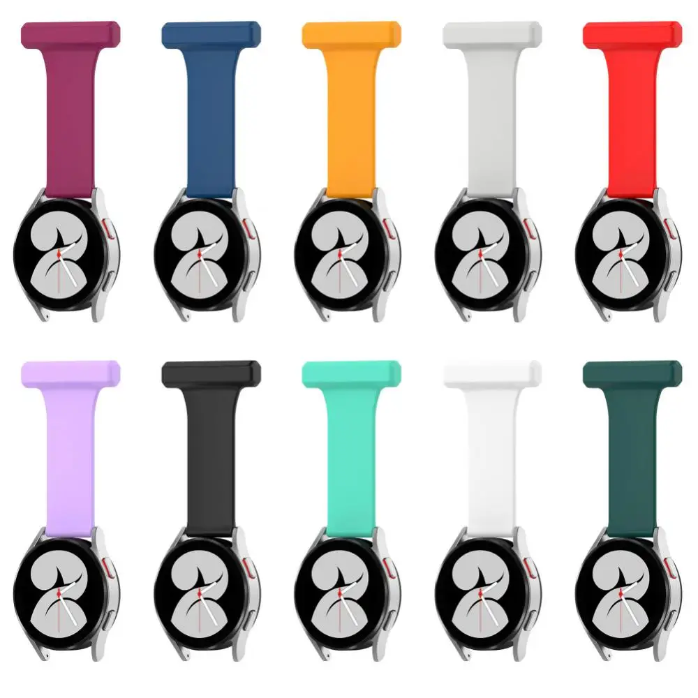 Universal 20mm Silicone Strap Nurse Pin Smart Watch Wristband For Samsung Huawei Honor Watch Ticwatch Smart Accessories