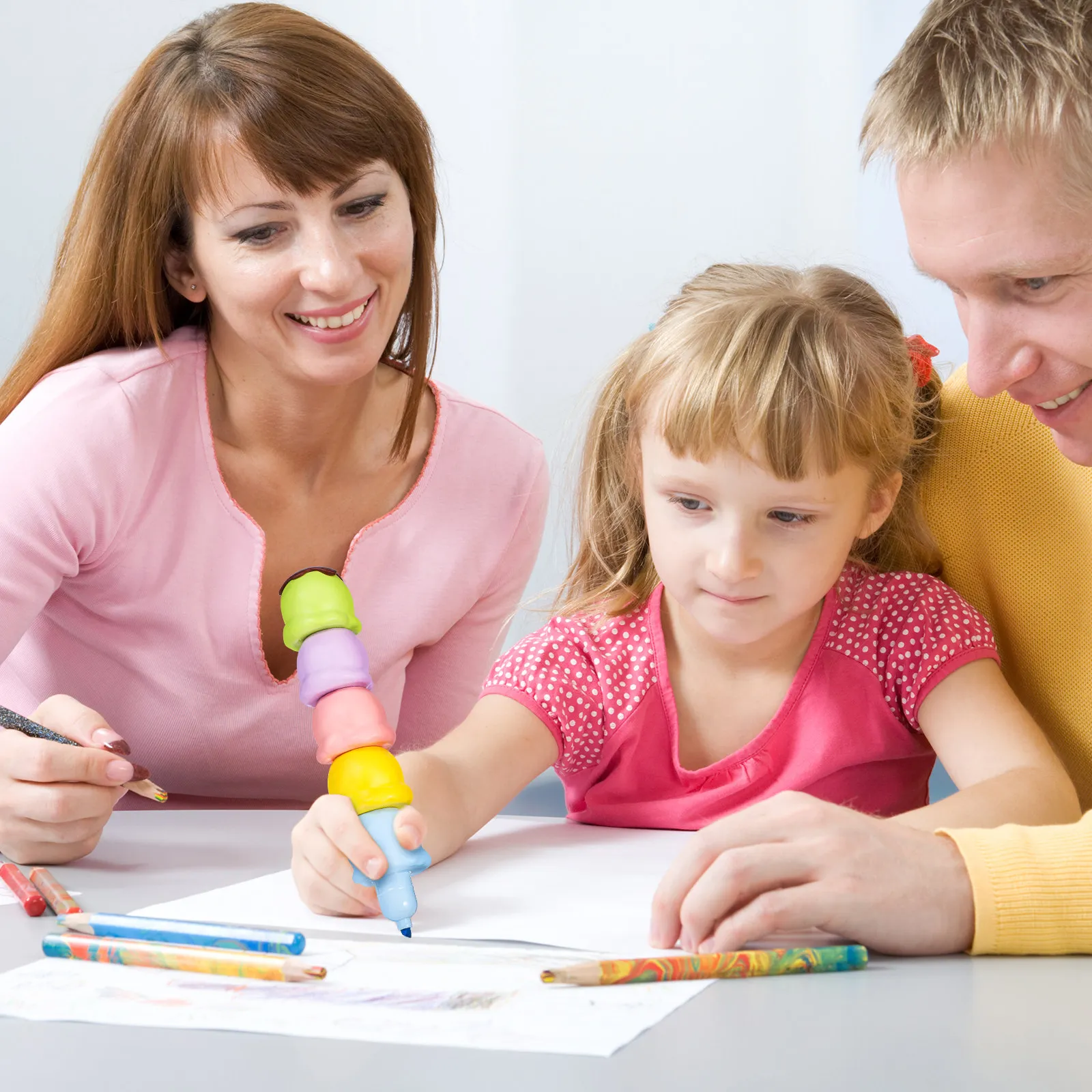 

2 набора маркеров-выделителей в форме мороженого, компактные, для студентов, портативные, для скрапбукинга, многофункциональные, школьные принадлежности на каждый день