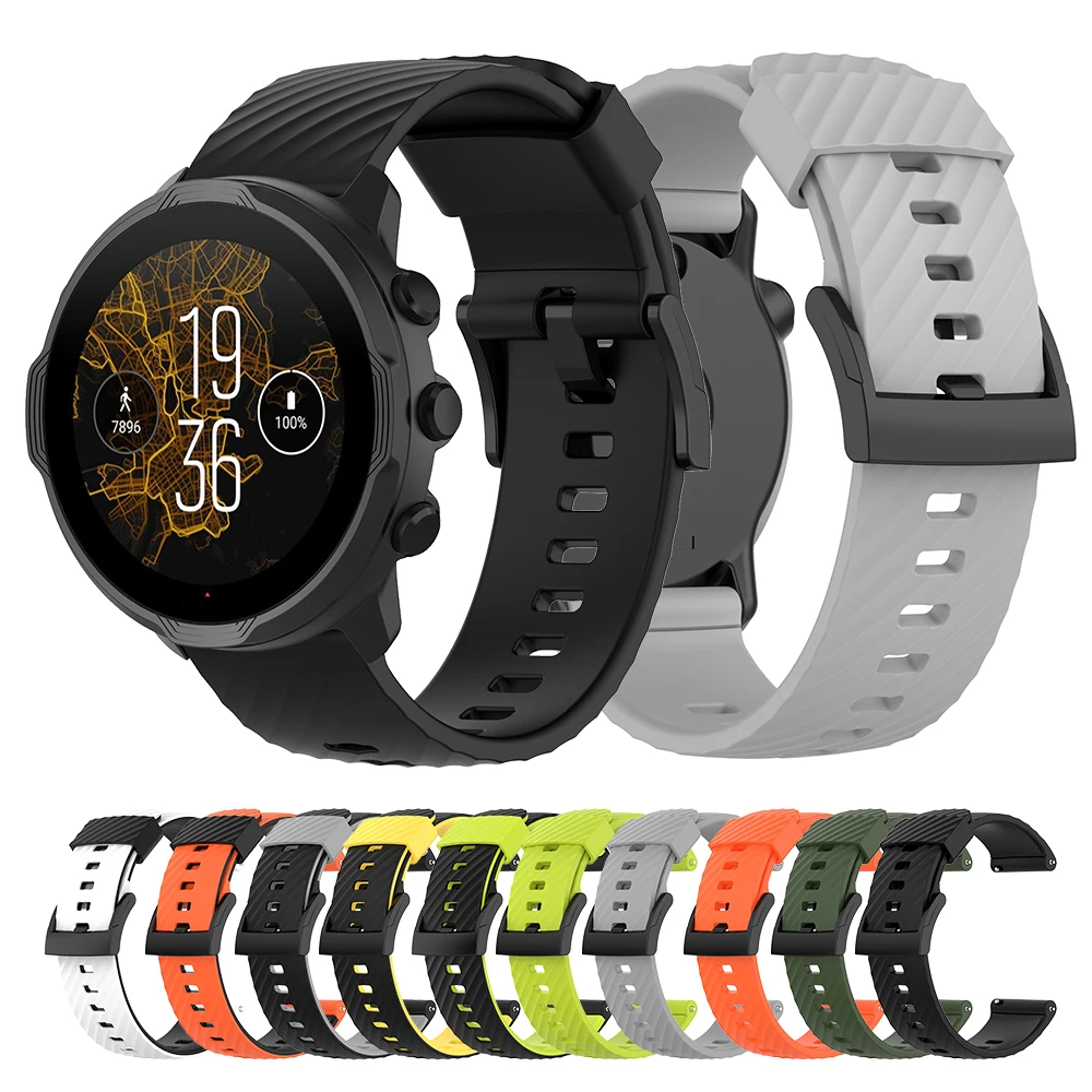 حزام سيليكون للرياضة الاسبارطي ، سوار ساعة ذكية ، سوار ساعة بديل ، Suunto 7 ، 9 ، Baro D5 ، 24 144
