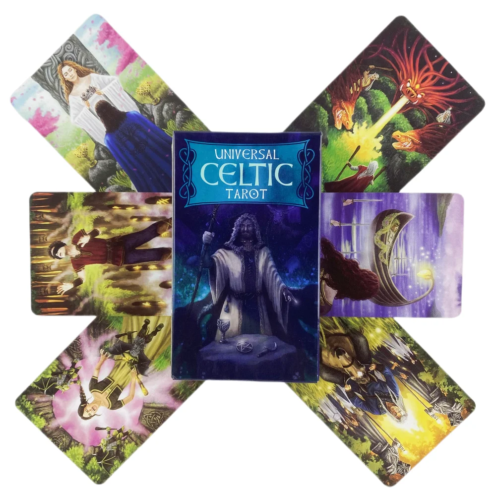 Universal Celtic Tarot Cards A 78 Deck Oracle English Visions Divination Edition Borad Playing Games