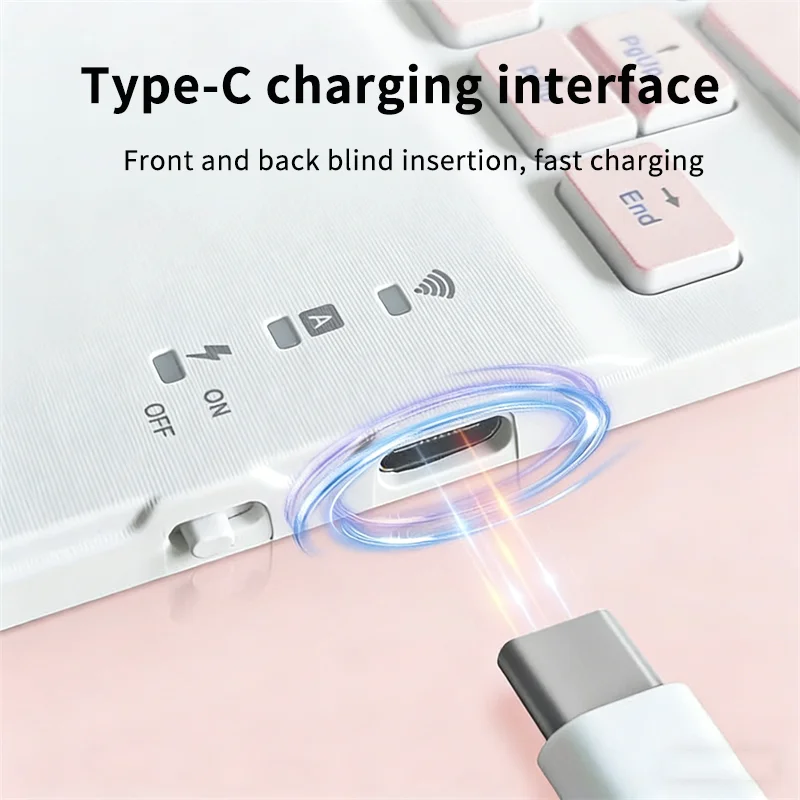 Mini Bluetooth Keyboard Rechargeable Scissors Foot Chocolate Button Backlight Portable Tablet Keyboard