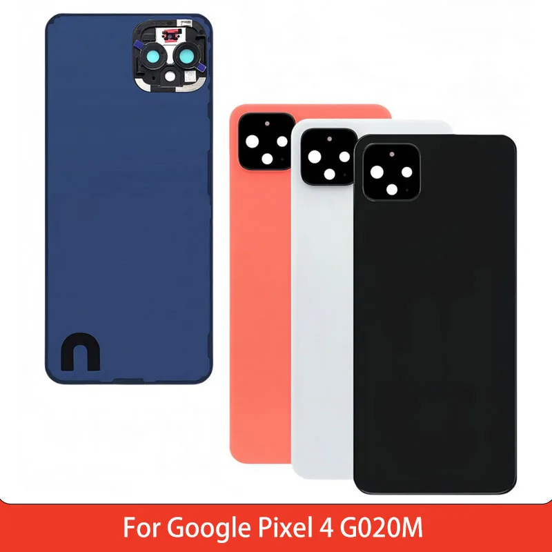 Battery Back Cover for Google Pixel 4 G020M PC Material back cover with Adhesive Repair Replacement Part