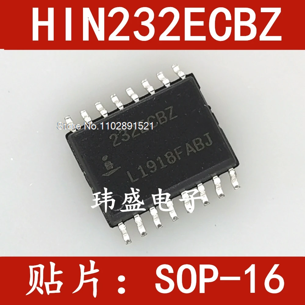 

(10 шт./лот) HIN232ECBZ HIN232 SOP-16 HIN232ECB HIN232IBZ 232ECBZ
