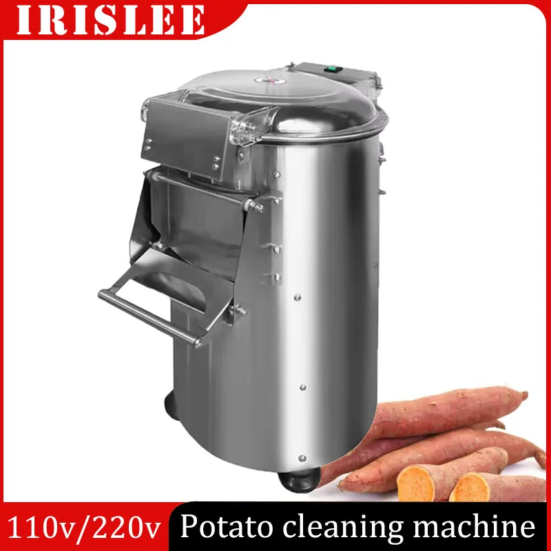

220V Commercial Electric 10L 15L Potato Peeling Machine Russet Potato Washer Peeler Machine