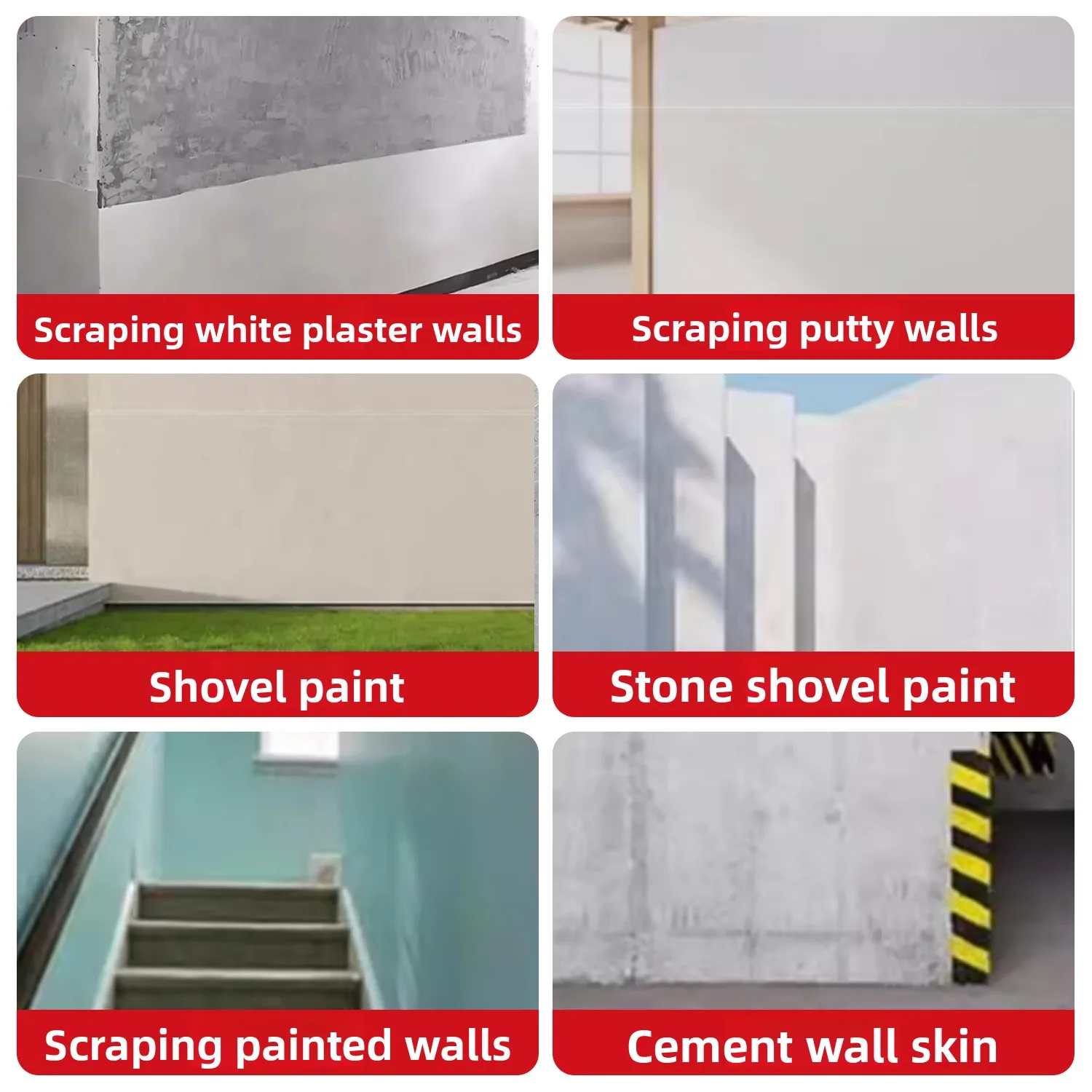 Wall planer scraping putty wall peeling scraping old renovation electric white lime planing wall dust-free