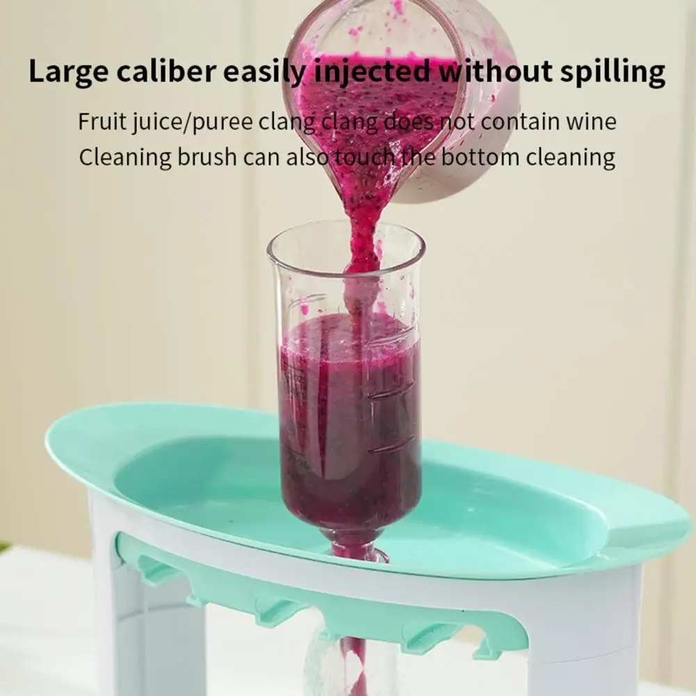 Visible Scale Portion Dispenser Fruit Puree Pouch Filler Baby Fruit Puree Filling Station with Portion Control Dispenser