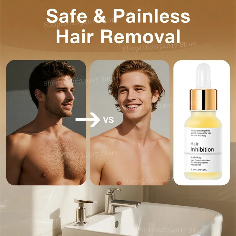 

Permanent Hair Inhibition Serum Painless Hair Remover Armpit Woman Legs Arms Inhibiting Hair Growth Inhibitor Depilatory Care