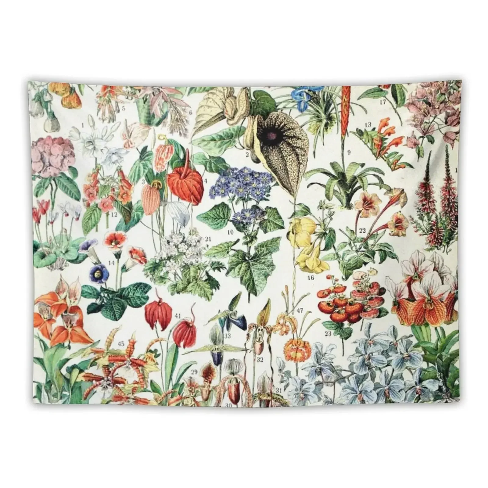 

Adolphe Millot - Fleurs D - French vintage poster Tapestry Room Decorations Aesthetics Aesthetic Room Decors Tapestry