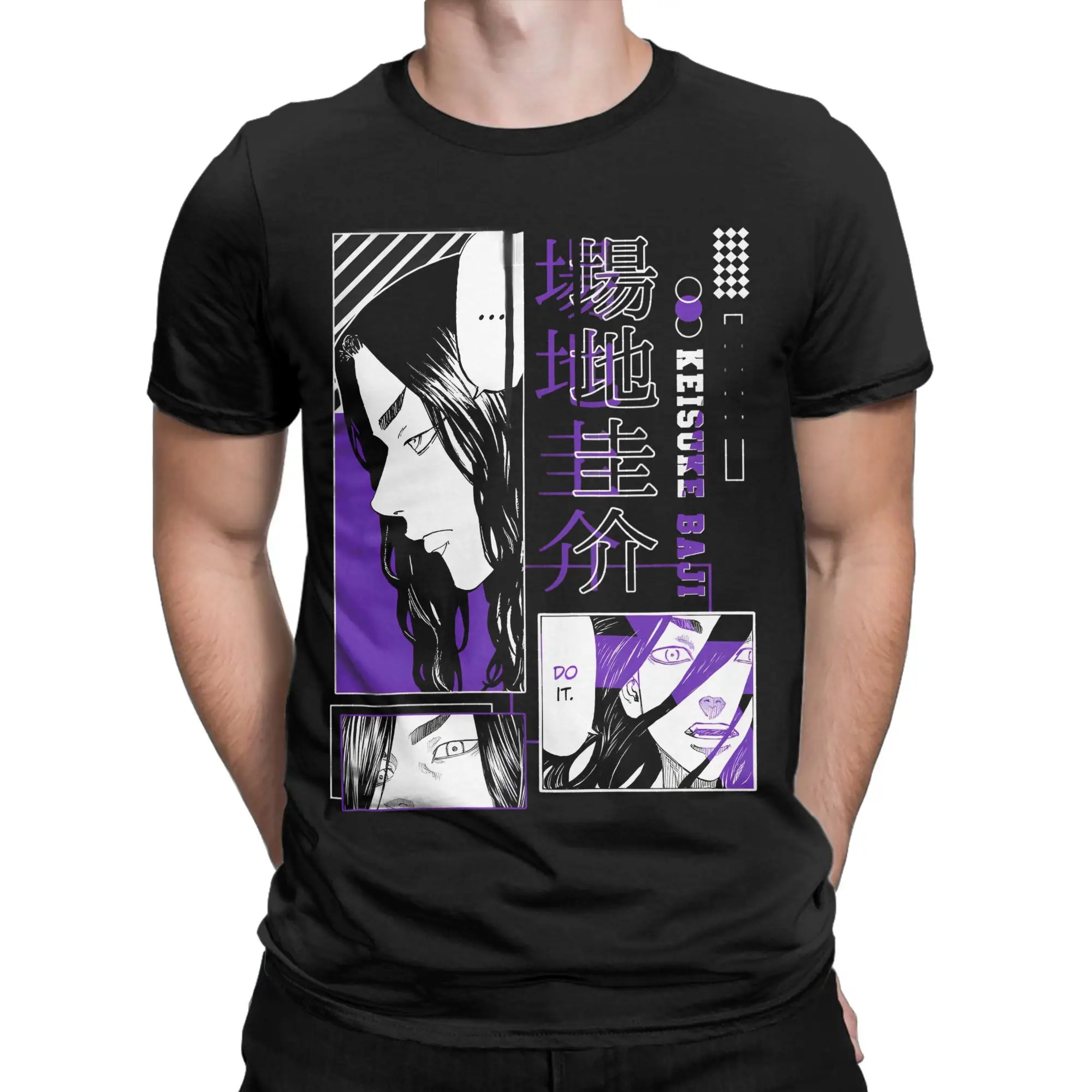 الرجال النساء طوكيو المنتقمون أنيمي مانغا الكرتون قميص القطن الخالص الجرافيك تي شيرت أعلى الملابس